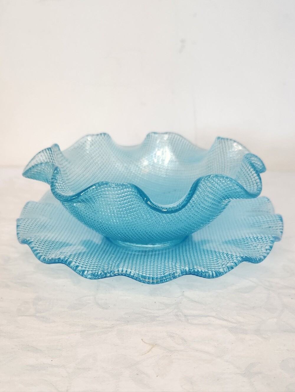 Vintage Blue Candy Dish Set